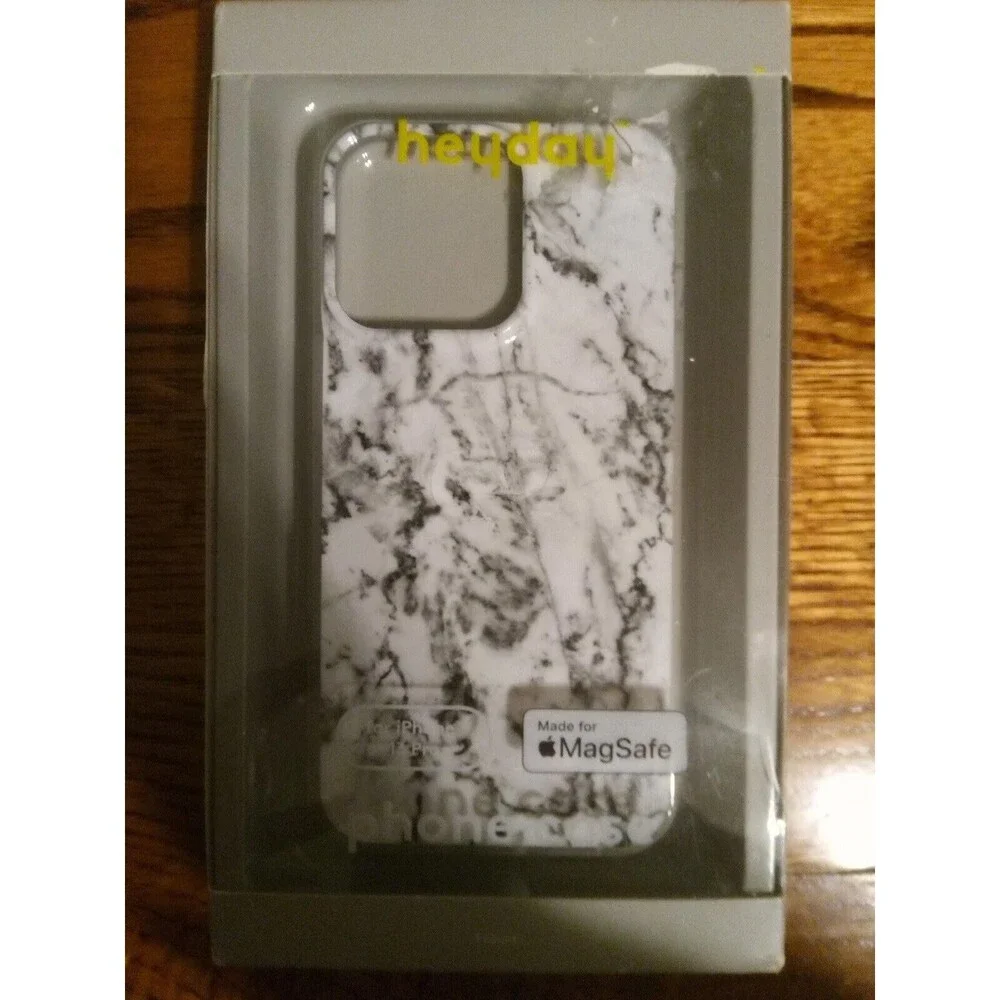 Heyday Apple iPhone 13 Pro Case with MagSafe - White Marble Free Shipping